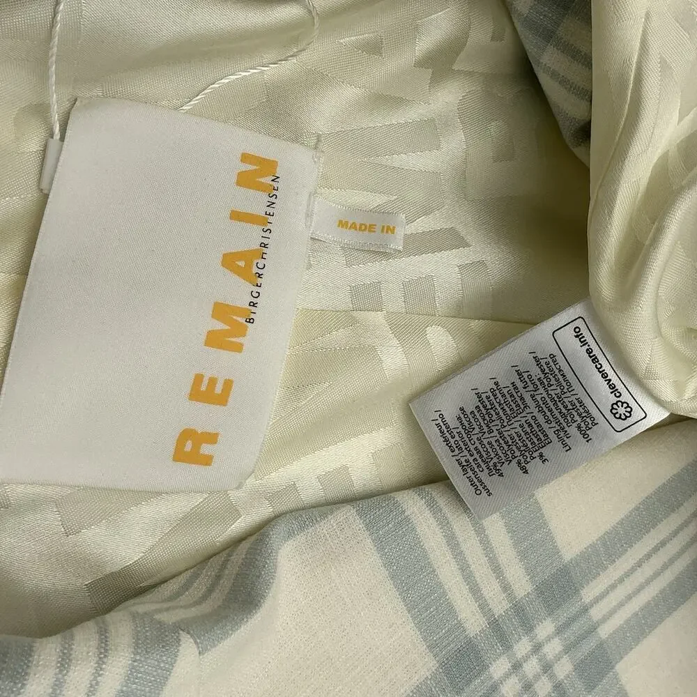 Remain Birger Christensen Checked Multicolor Rumer Blazer Size 2 - Picture 4 of 4